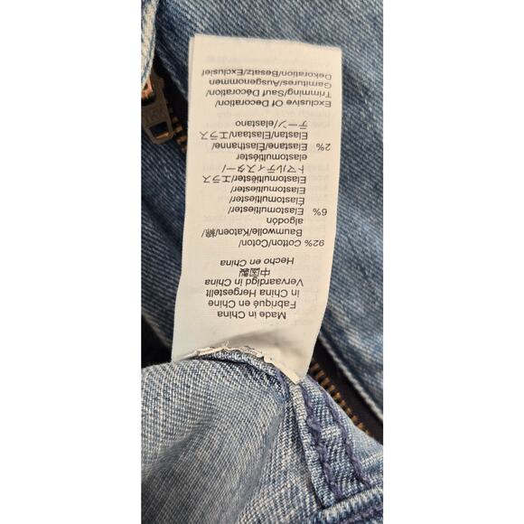 Madewell Emmett Rainbow Stitched Edition Medium Wash Wide Leg Crop Jean Women 27 - Picture 8 of 8